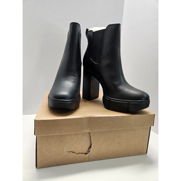 Marco Republic Women's Size 8, Black, Fargo, Chunky Heel Boots - Picture 9 of 16
